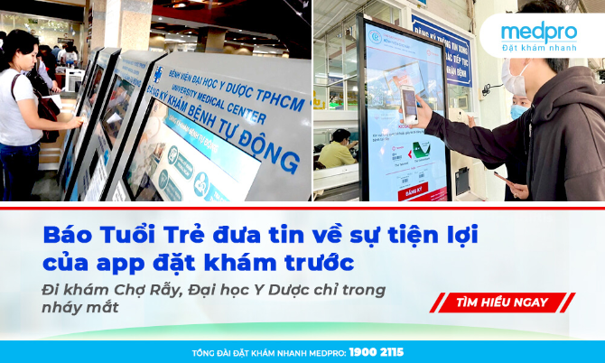 Báo Tuổi Trẻ đưa tin: đặt khám qua App nhanh và tiện lợi