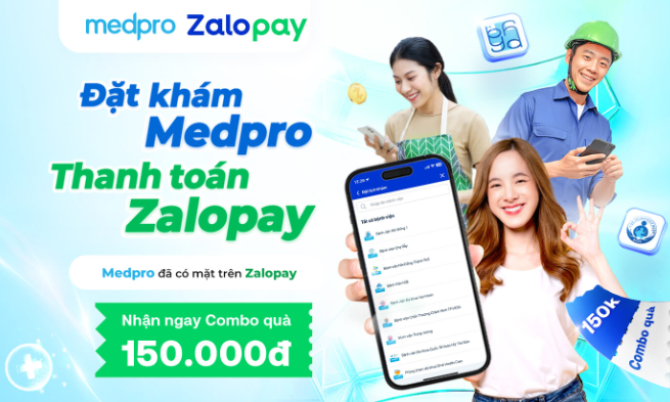 Medpro đặt khám nhanh đã có mặt trên Zalopay