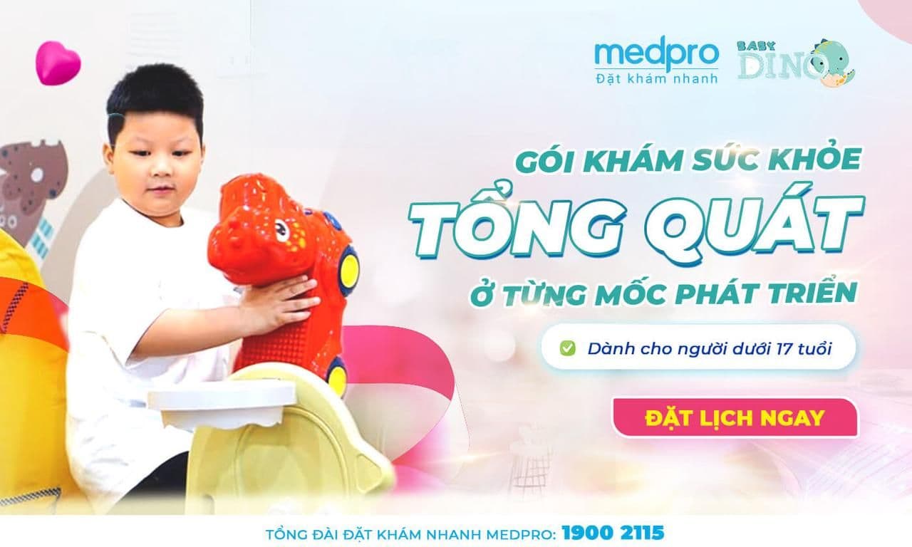 Gói khám sức khỏe tổng quát từng mốc phát triển dưới 17 tuổi