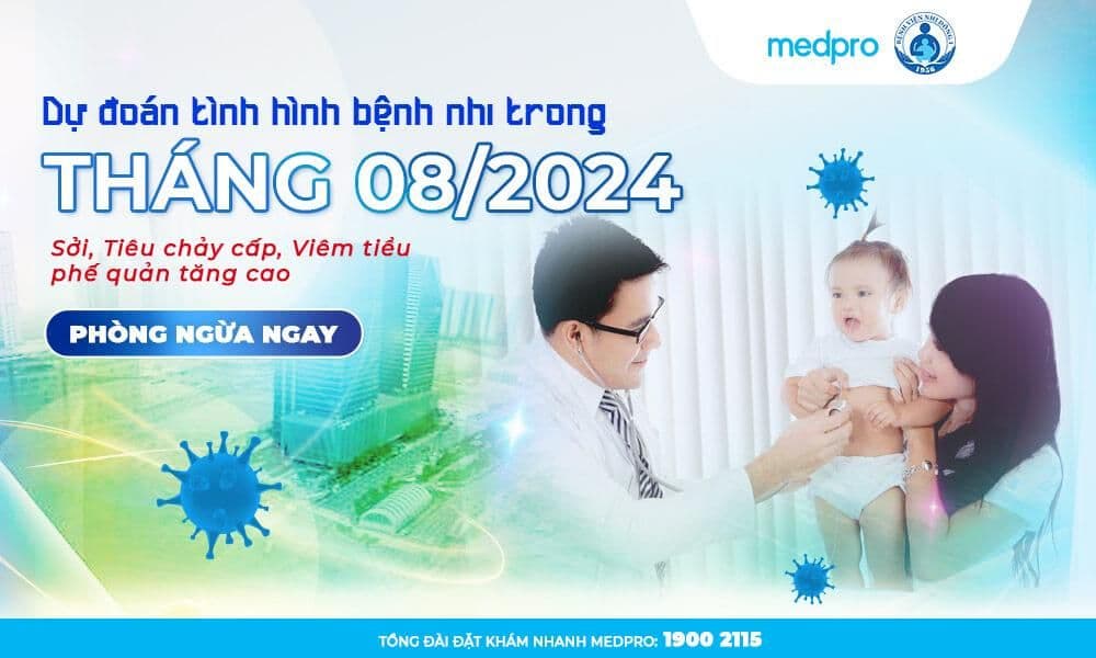 Dự báo bệnh nhi tháng 08/2024: Sởi, Tiêu chảy cấp bùng phát