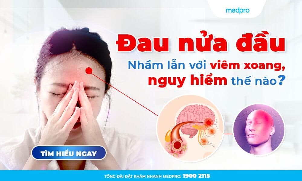 Đau nửa đầu: Nhầm lẫn với viêm xoang, nguy hiểm thế nào?